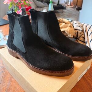 Greats Black Suede Chelsea Boots